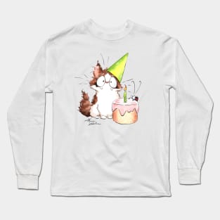 Birthday Cat Long Sleeve T-Shirt